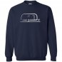 Vintage airstream style streamlined trailer Sweatshirt