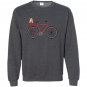 Vintage puppy corgi bicycle cute outdoors biking cycling Sweatshirt