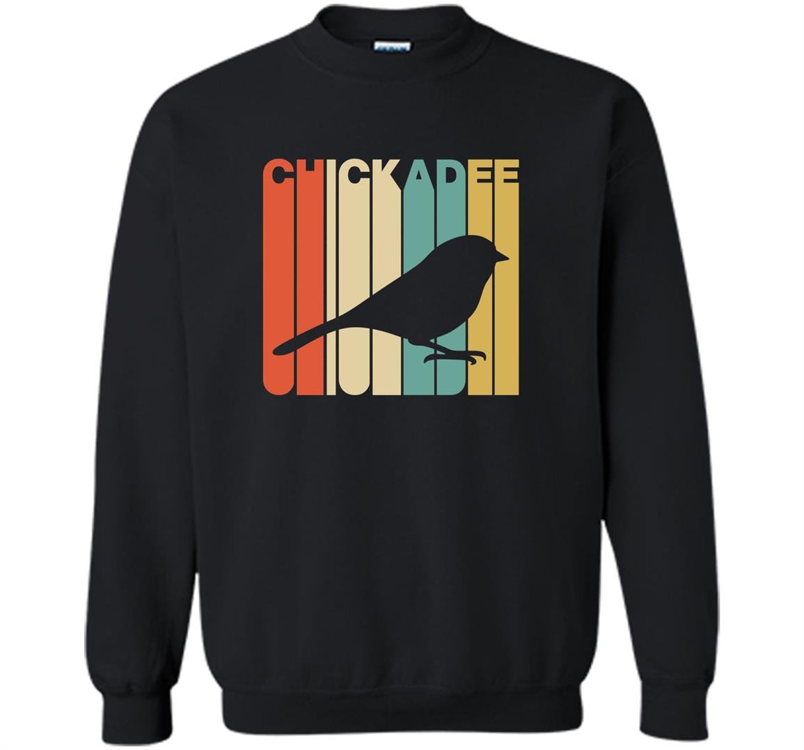 Vintage style chickadee silhouette Sweatshirt