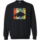 Vintage style cichlid silhouette Sweatshirt