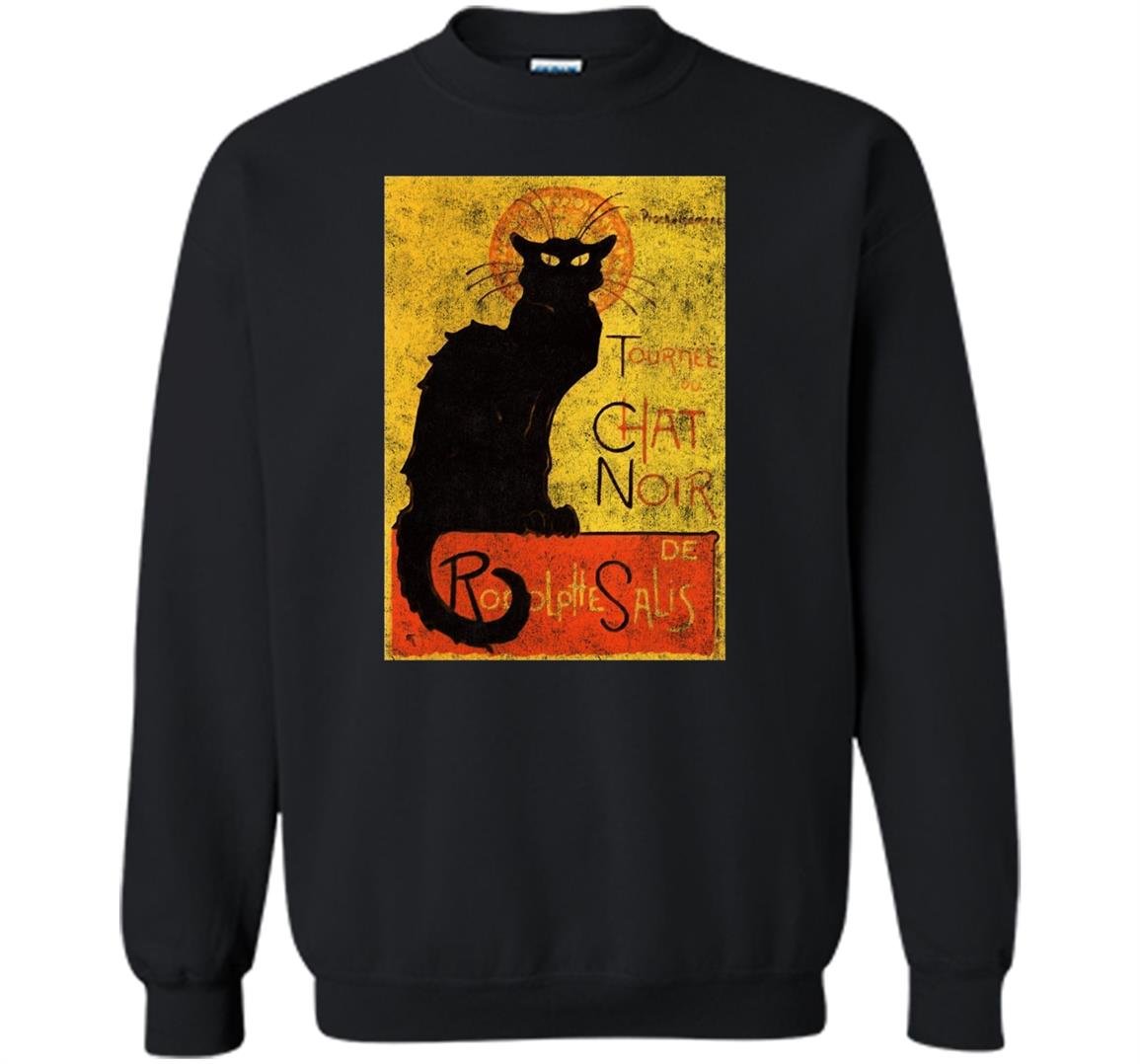Vintage tournee du chat noir cat halloween Sweatshirt