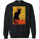 Vintage tournee du chat noir cat halloween Sweatshirt