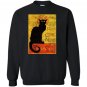 Vintage tournee du chat noir cat halloween Sweatshirt