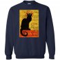 Vintage tournee du chat noir cat halloween Sweatshirt
