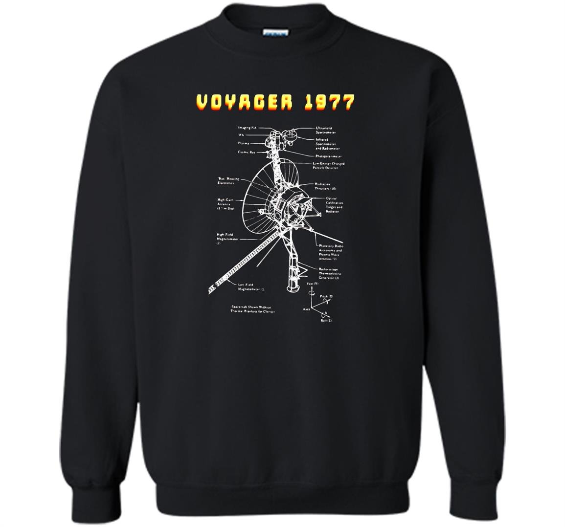 Voyager space probe nasa 1977 mission Sweatshirt