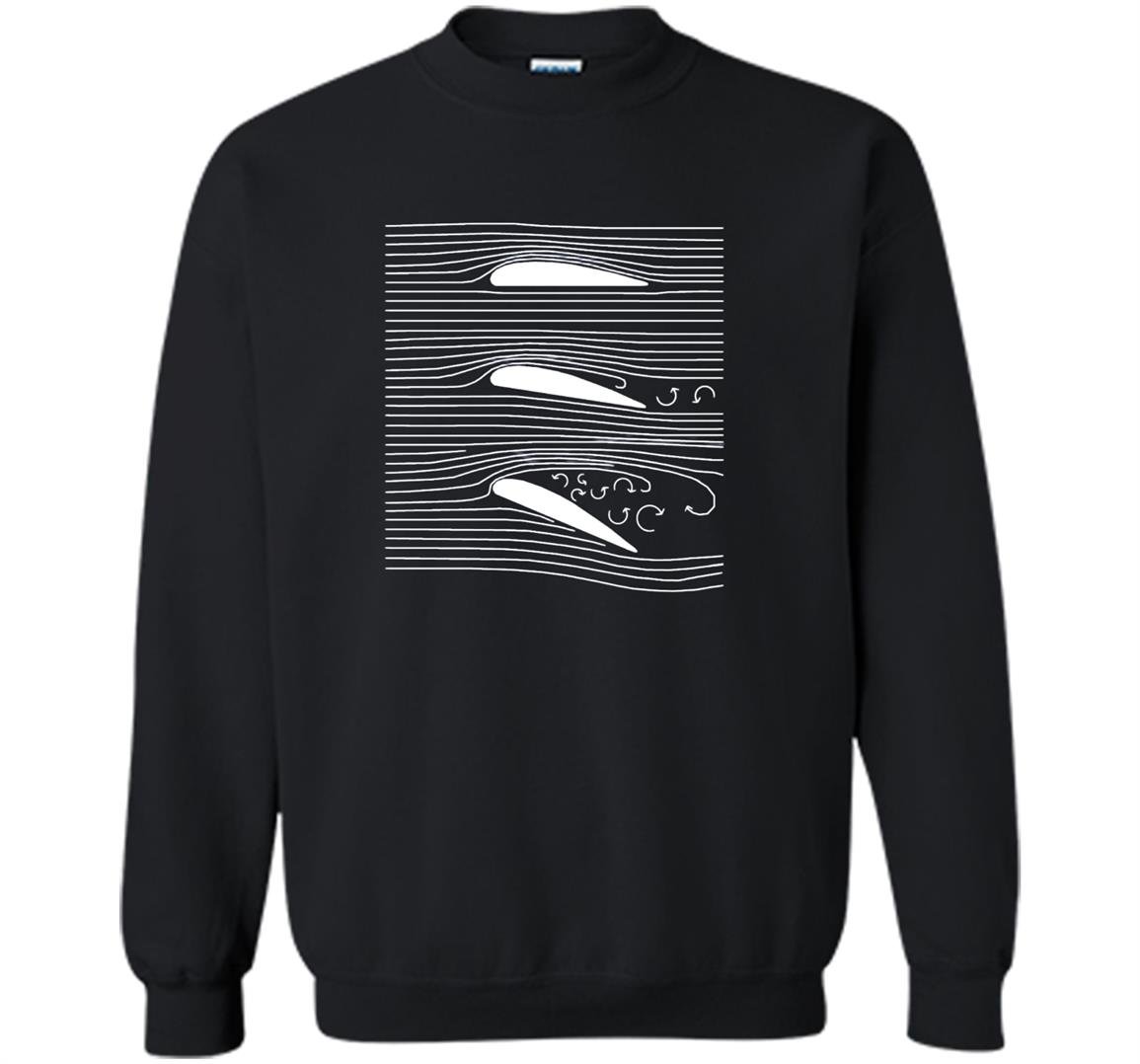Wing aerospace airfoil stall diagram Sweatshirt
