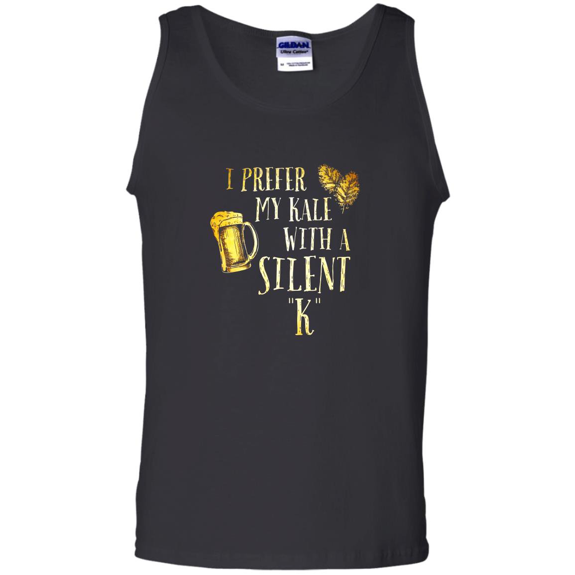 I prefer my kale with a silent k funny beer lover Tank Top