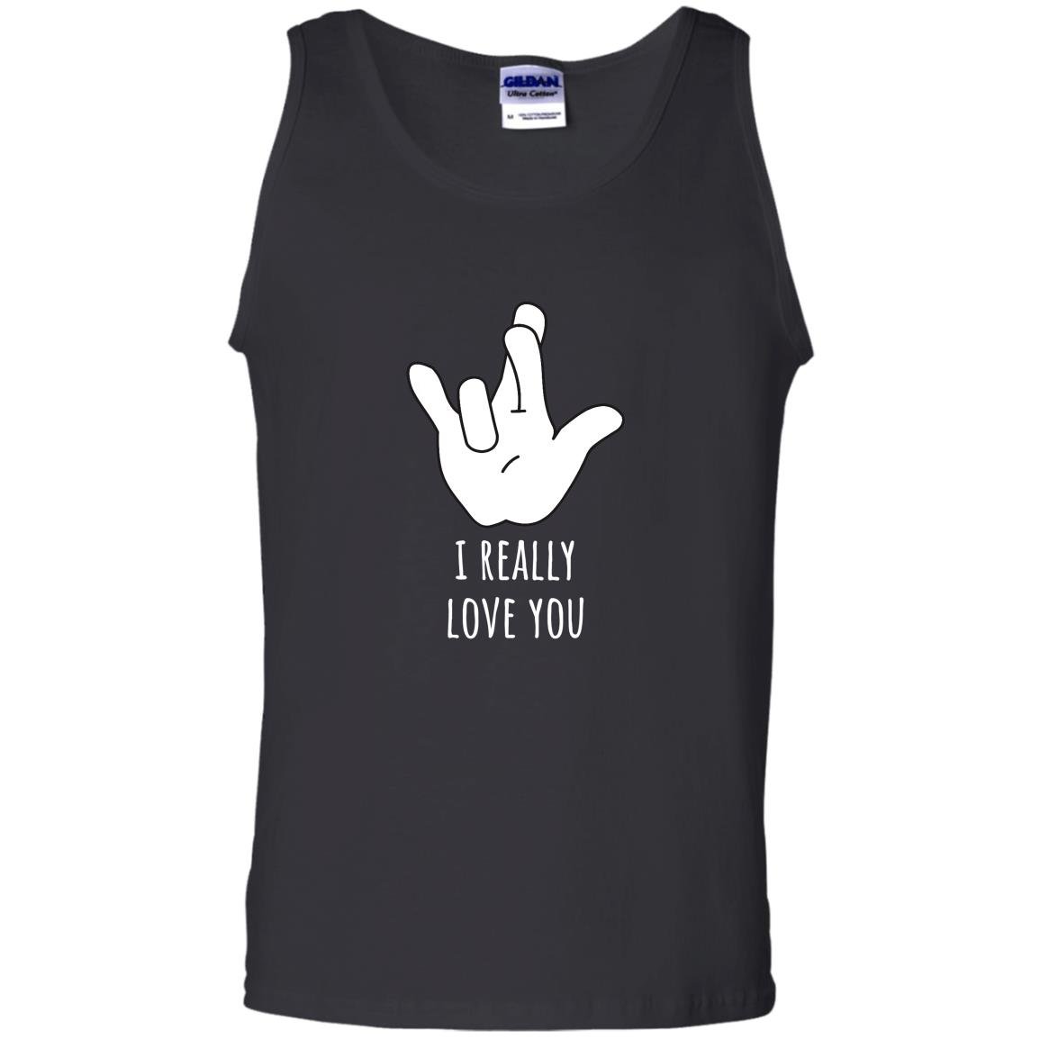 I really love you american sign language asl Tank Top