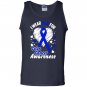 I wear blue for colon cancer awareness Tank Top
