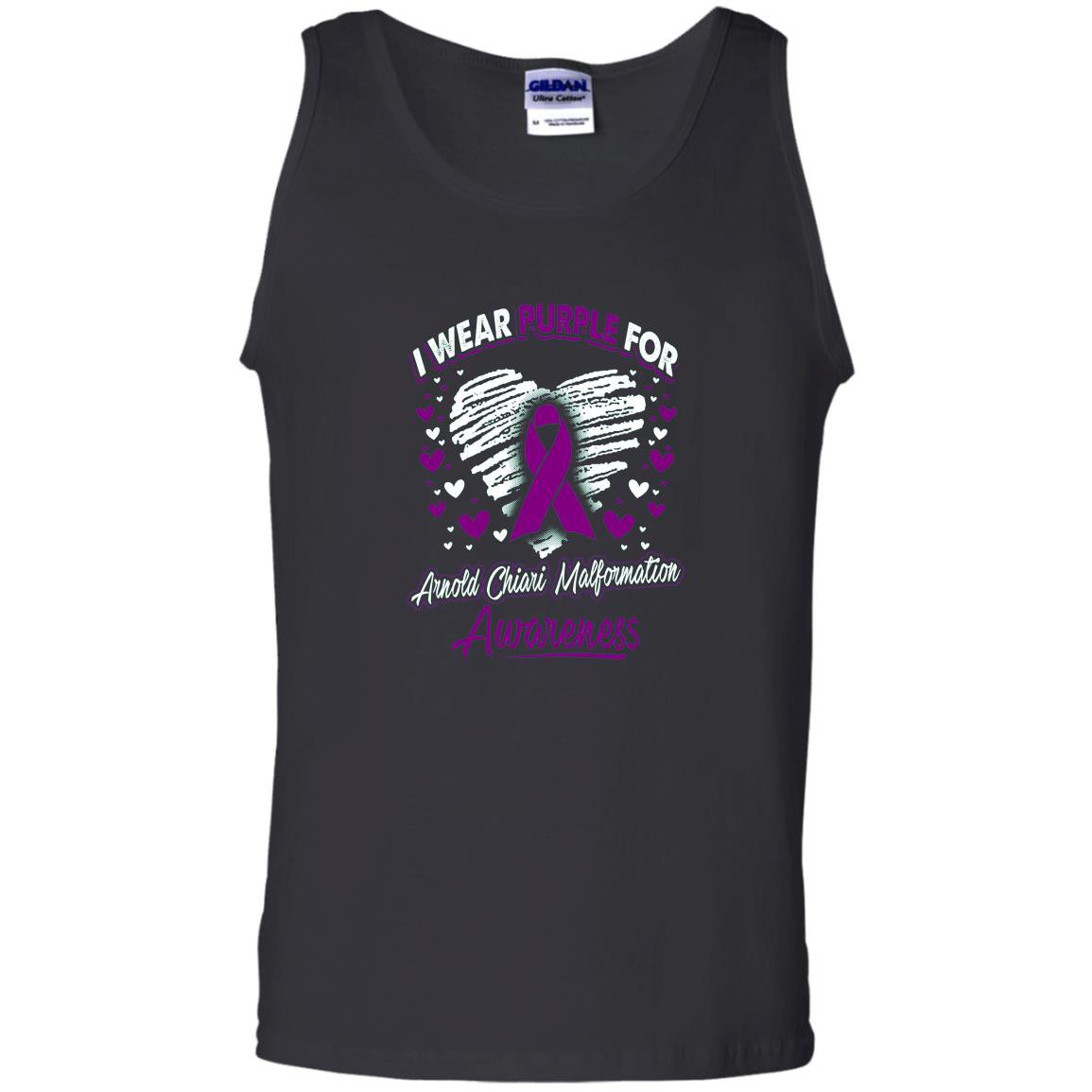 I wear purple for arnold chiari malformation awareness Tank Top