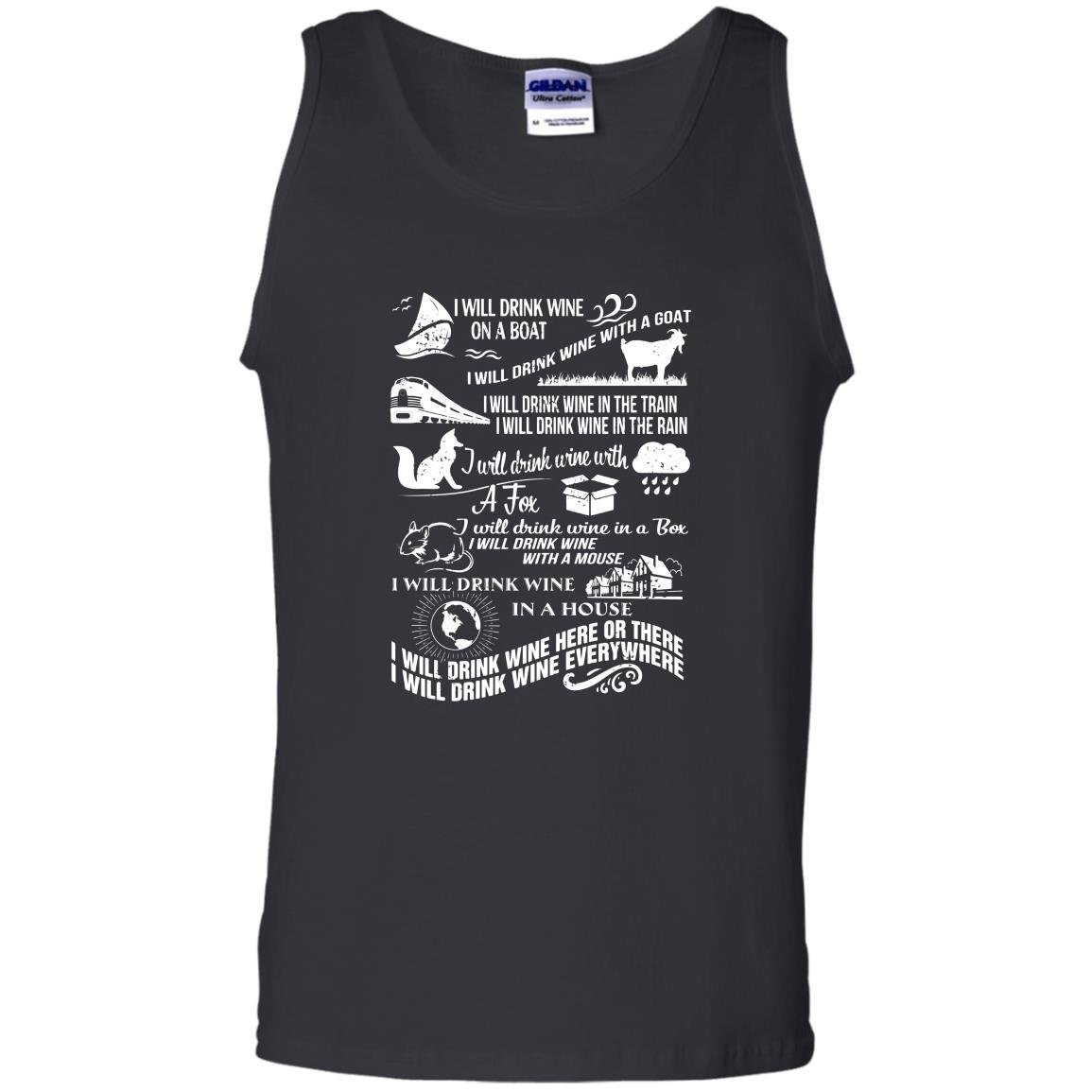 I will drink wine everywhere Tank Top