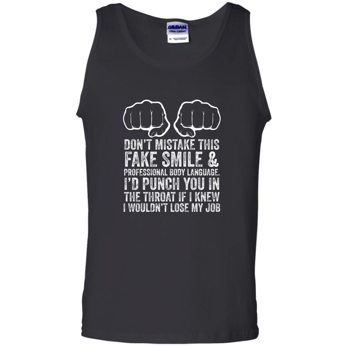 Job makes me want to throat punch coworkers funny Tank Top
