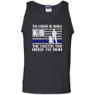 K9 police he barks funny thin line Tank Top