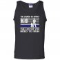 K9 police he barks funny thin line Tank Top