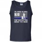 K9 police he barks funny thin line Tank Top