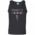 Keepin it brockmire funny plaid baseball Tank Top
