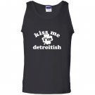 Kiss me im detroitish distressed Tank Top