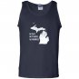 Lake michigan funny no sharks salt worries born home Tank Top
