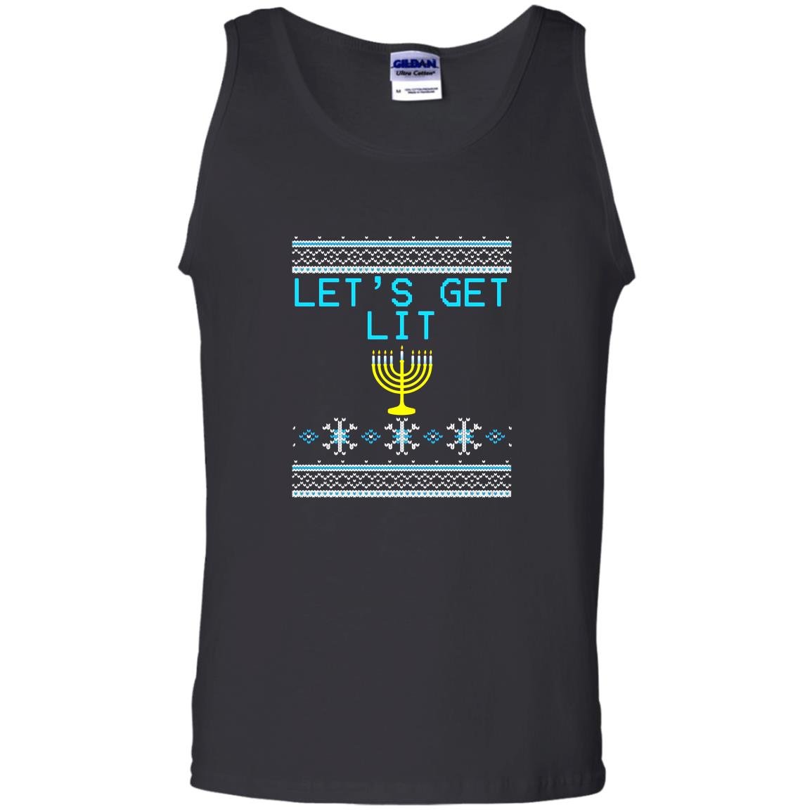 Lets get lit funny hanukkah menorah Tank Top