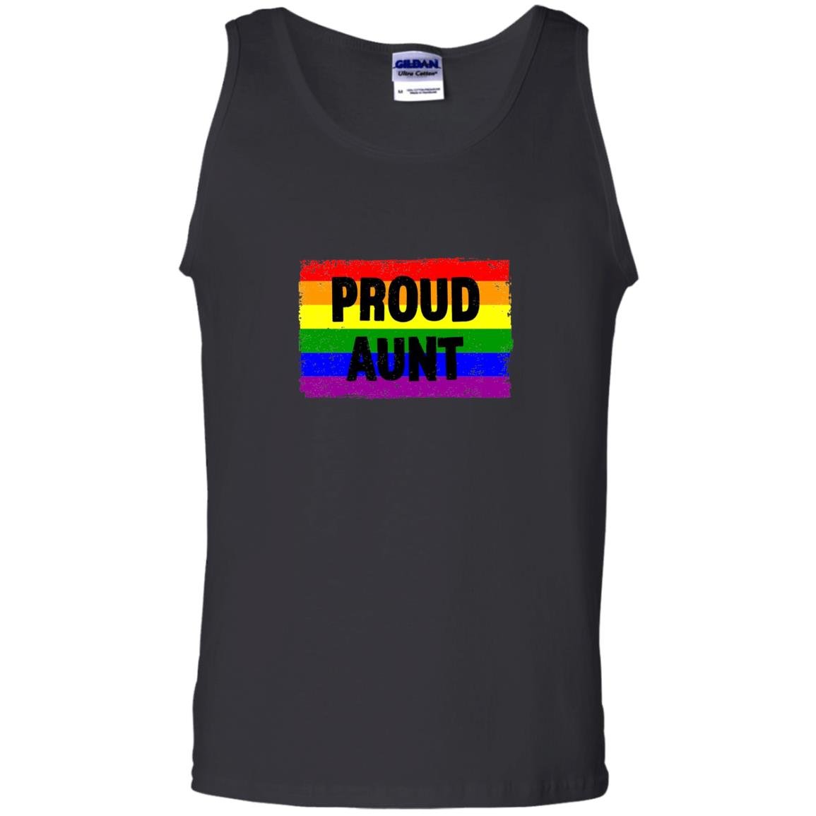 Lgbtq gay pride rainbow support ally proud aunt family Tank Top