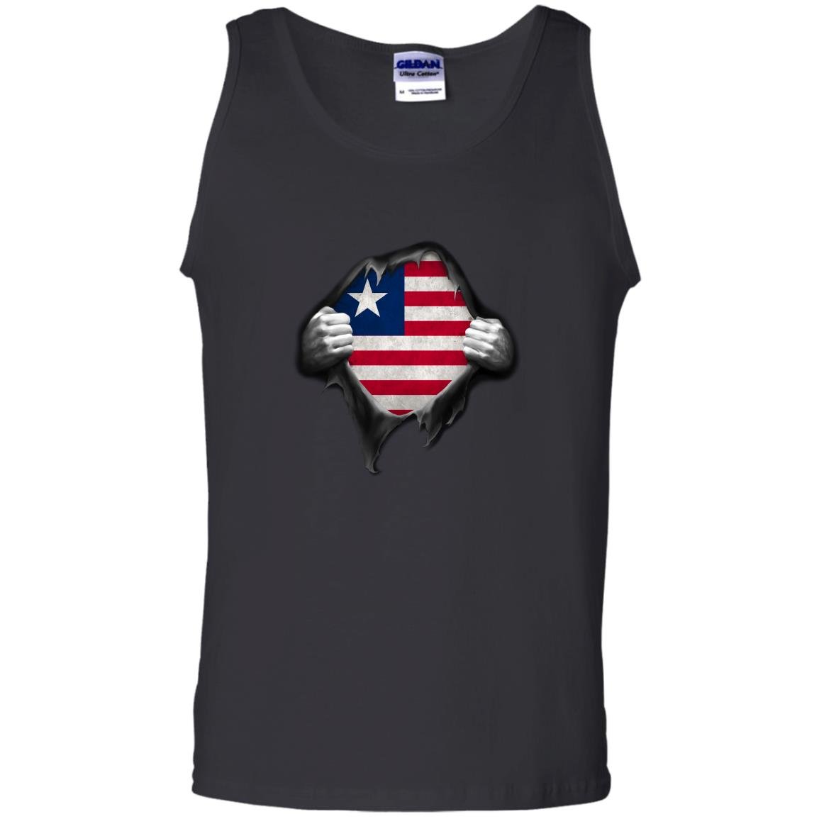 Liberia flag liberian flag hands Tank Top