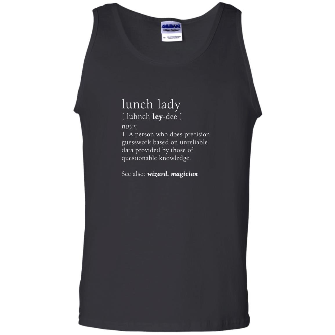 Lunch lady definition funny cute back to school gift Tank Top