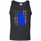 Male k 9 officer line flag for k9 handlers Tank Top