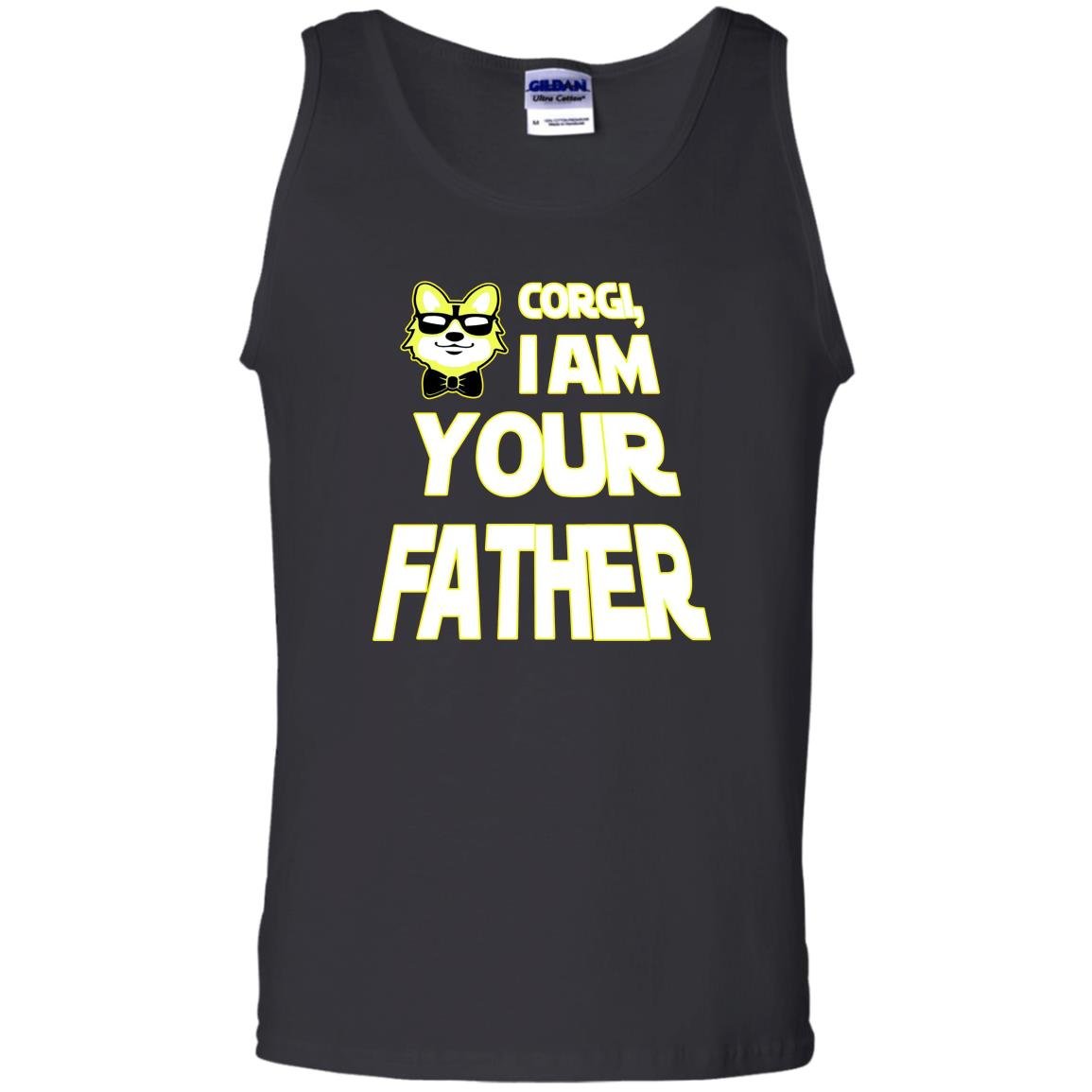 Fathers day corgi i am your father Tank Top