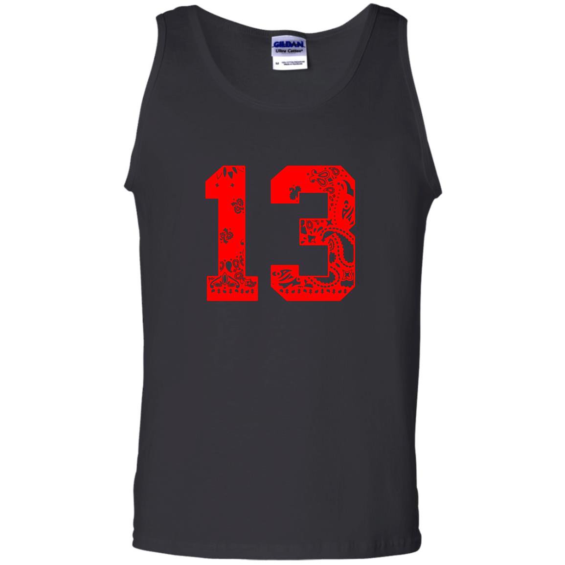 Calidesign red bandana 13 retro bred Tank Top
