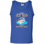 Never underestimate an old man with a pontoon boat Tank Top