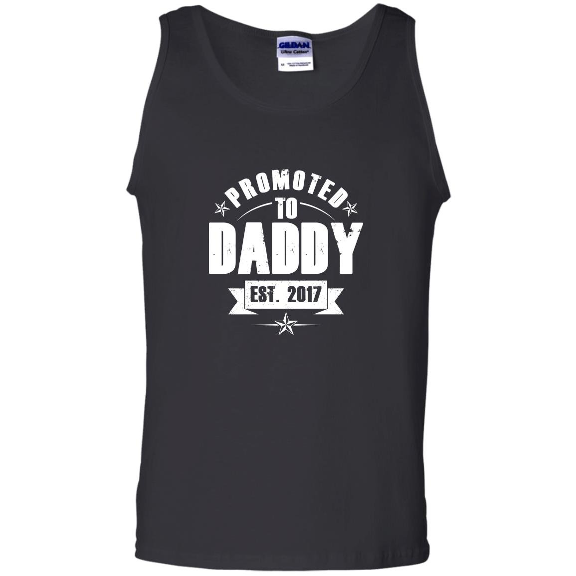 Promoted to daddy gift new dad est 2017 Tank Top