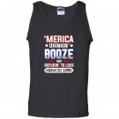 Merica 4th of july drinking party funny patriotic Tank Top
