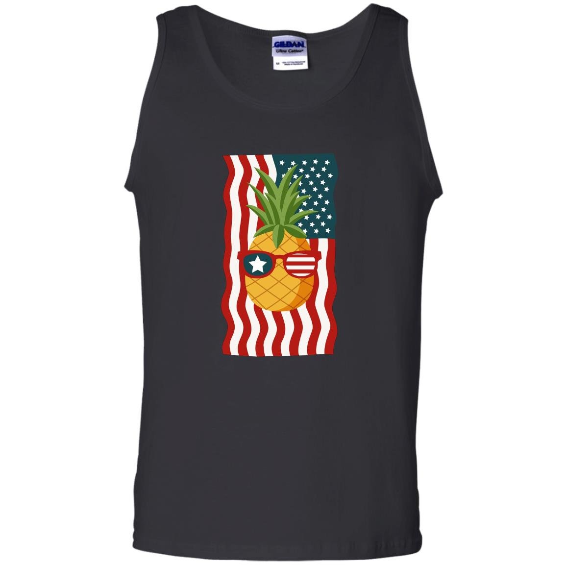 Merica sunglasses flag pineapple 4th of july patriots Tank Top