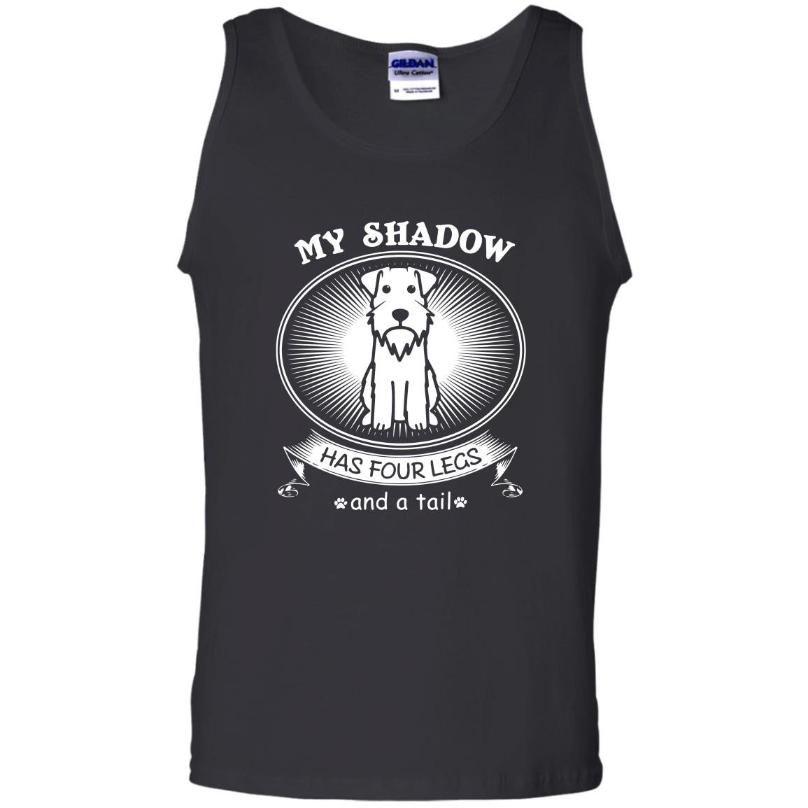 Mini schnauzer gift schnauzer dog shadow Tank Top