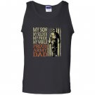 My son my soldier hero proud army dad father Tank Top