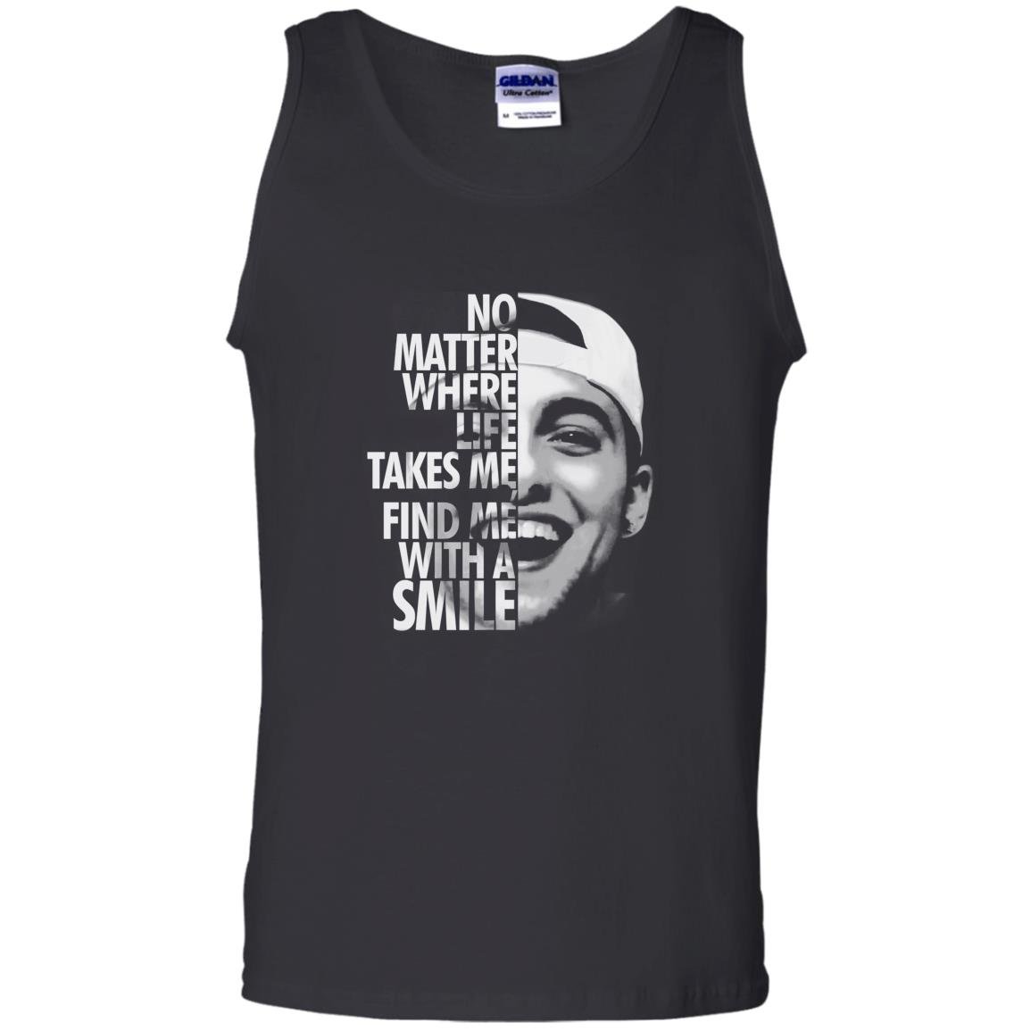 No matter where life takes me find me with a smile Tank Top