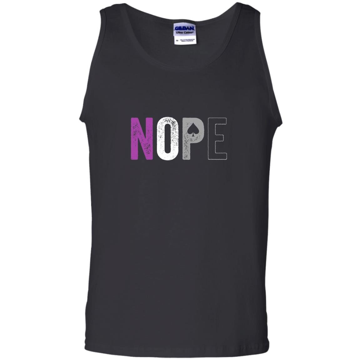 Nope asexual pride asexuality ace flag ally gift Tank Top