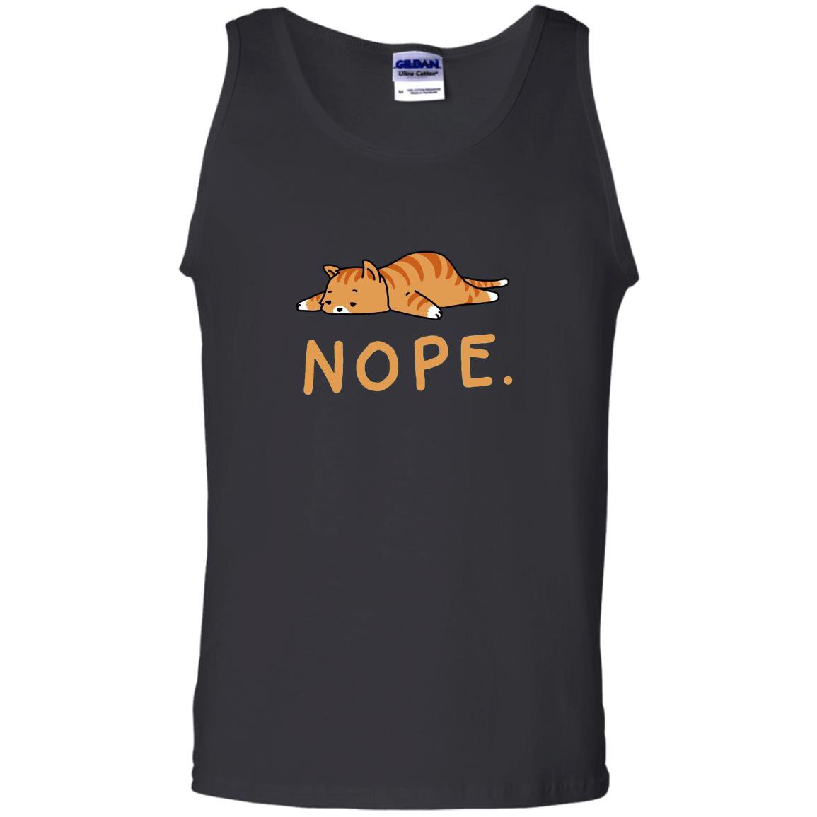 Nope not today funny lazy cat Tank Top