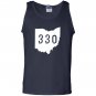Ohio 330 area code akron oh graphic Tank Top