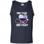 One team one fight nurse support police firefighter Tank Top