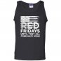 On friday we wear red support our troops gift Tank Top
