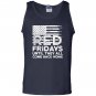 On friday we wear red support our troops gift Tank Top