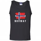 Painted norway flag norwegian flag hood Tank Top