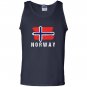 Painted norway flag norwegian flag hood Tank Top