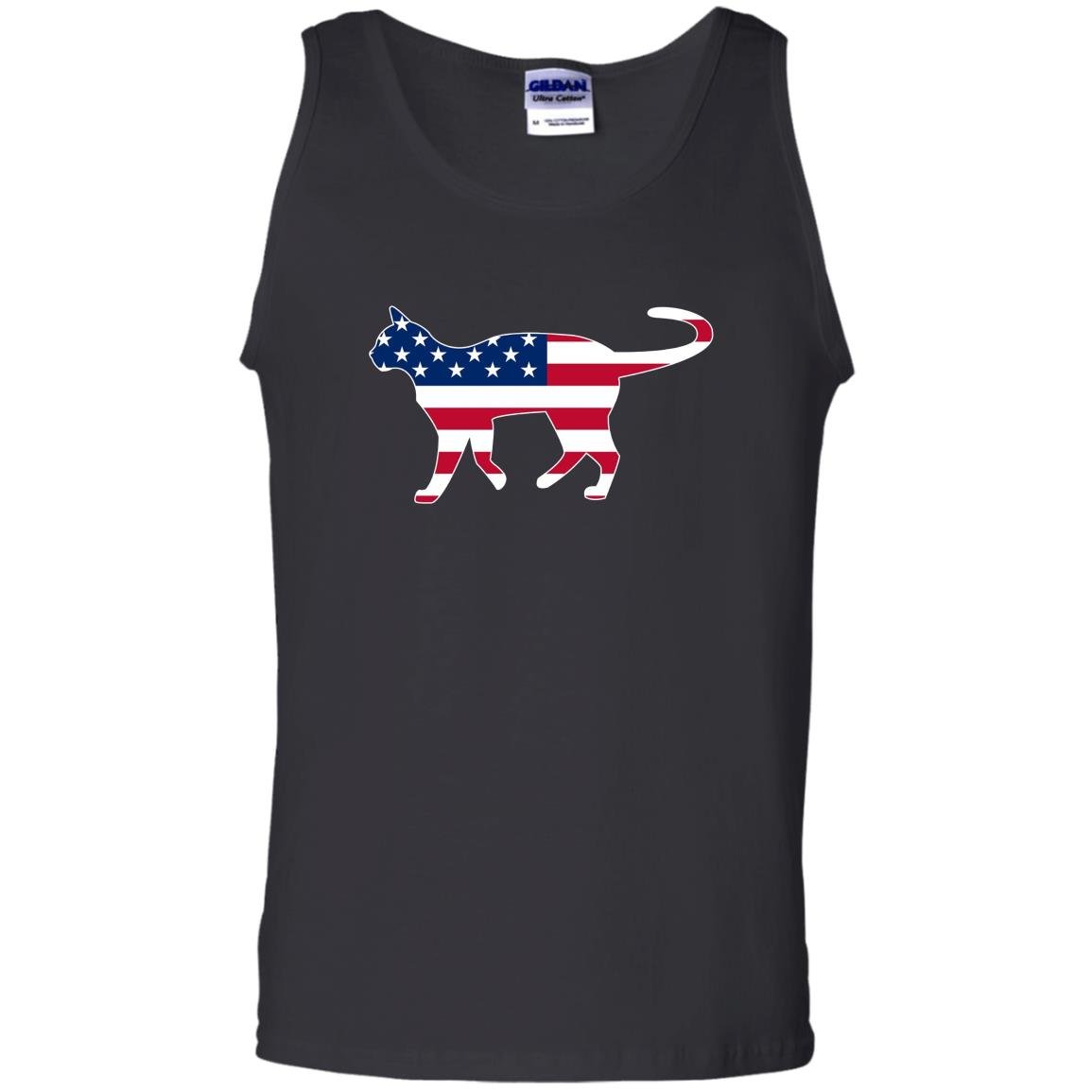 Patriotic kitty cat usa american flag Tank Top