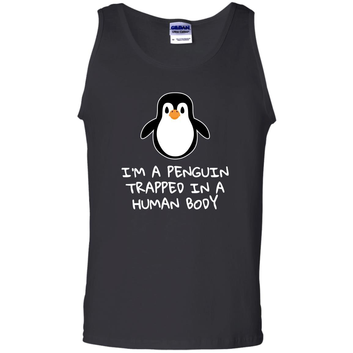 Penguin trapped human body Tank Top