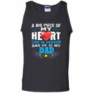 Piece of my heart in heaven dad guardian angel gift Tank Top