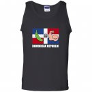 Platano dominican republic flag glass emoji face Tank Top