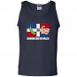 Platano dominican republic flag glass emoji face Tank Top