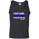 Police i sleep alone you can sleep safe police wife Tank Top